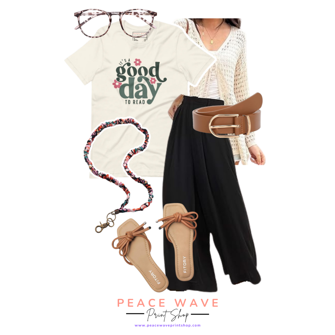 Good Day to Read Tee | Vintage White