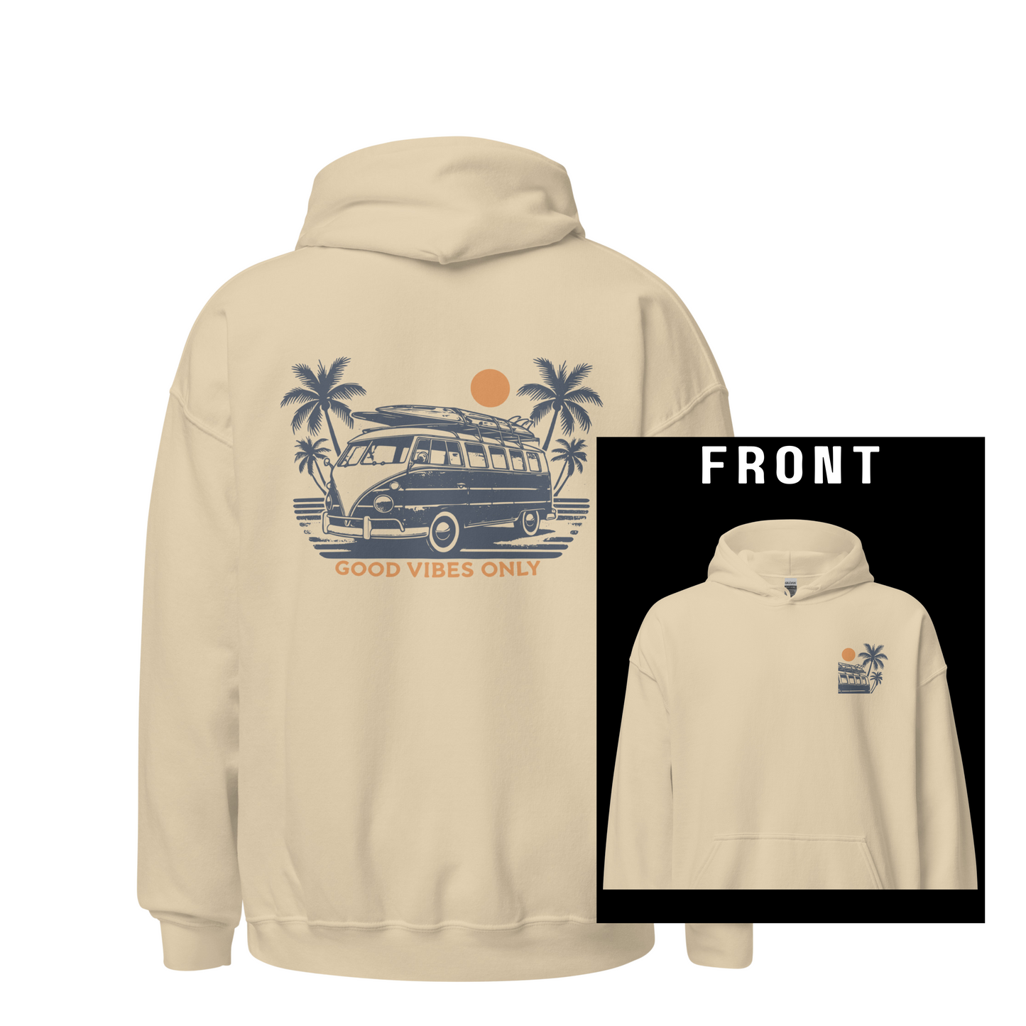 Good Vibes Hoodie | Sand