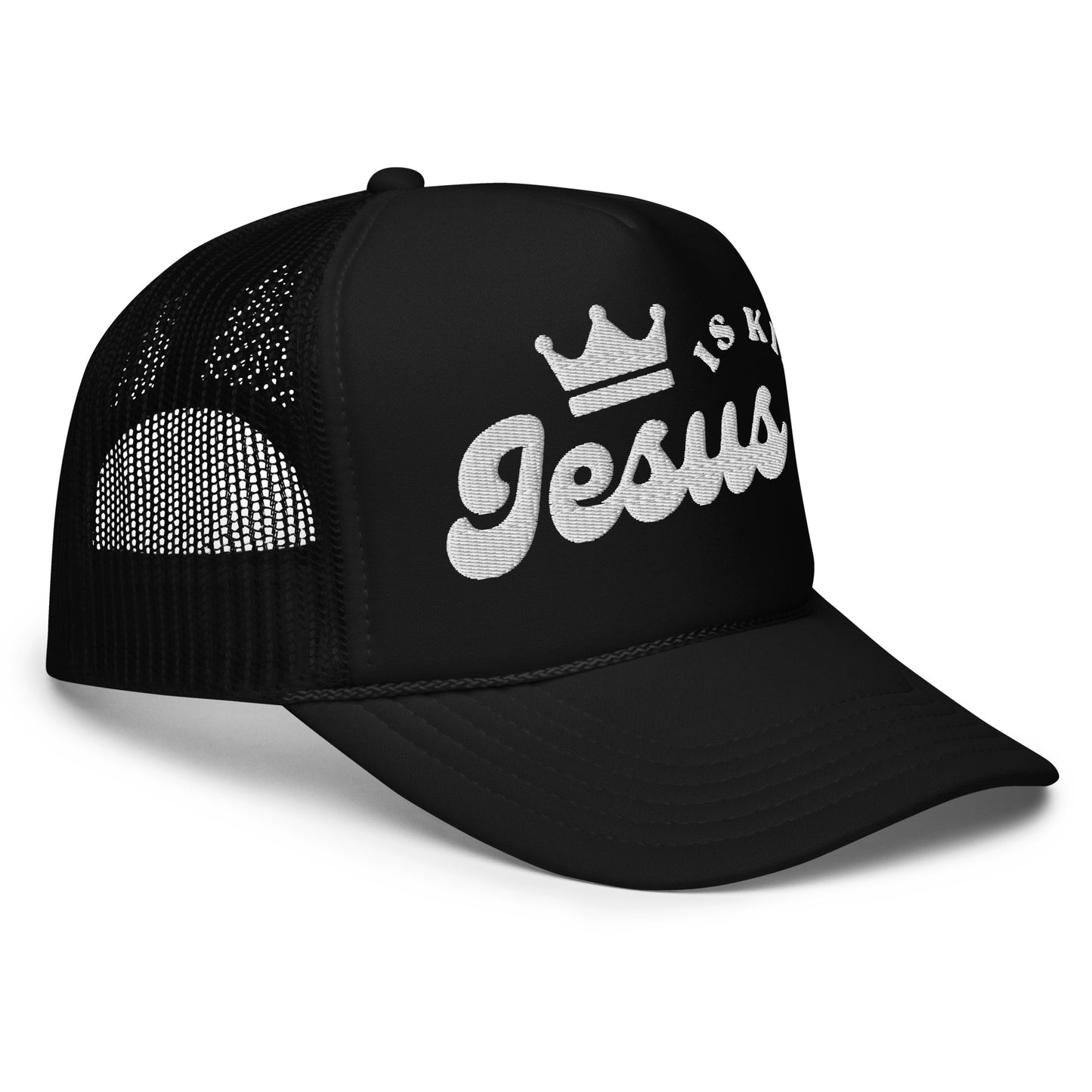 Jesus Is King Trucker Hat | Black