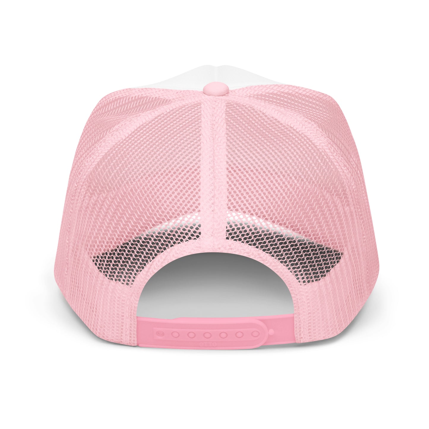 Good Vibes Trucker Hat | Pink with White