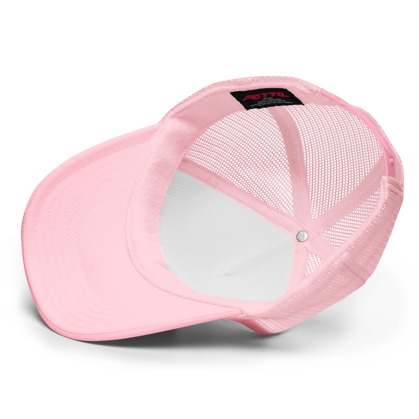 Good Vibes Trucker Hat | Pink with White