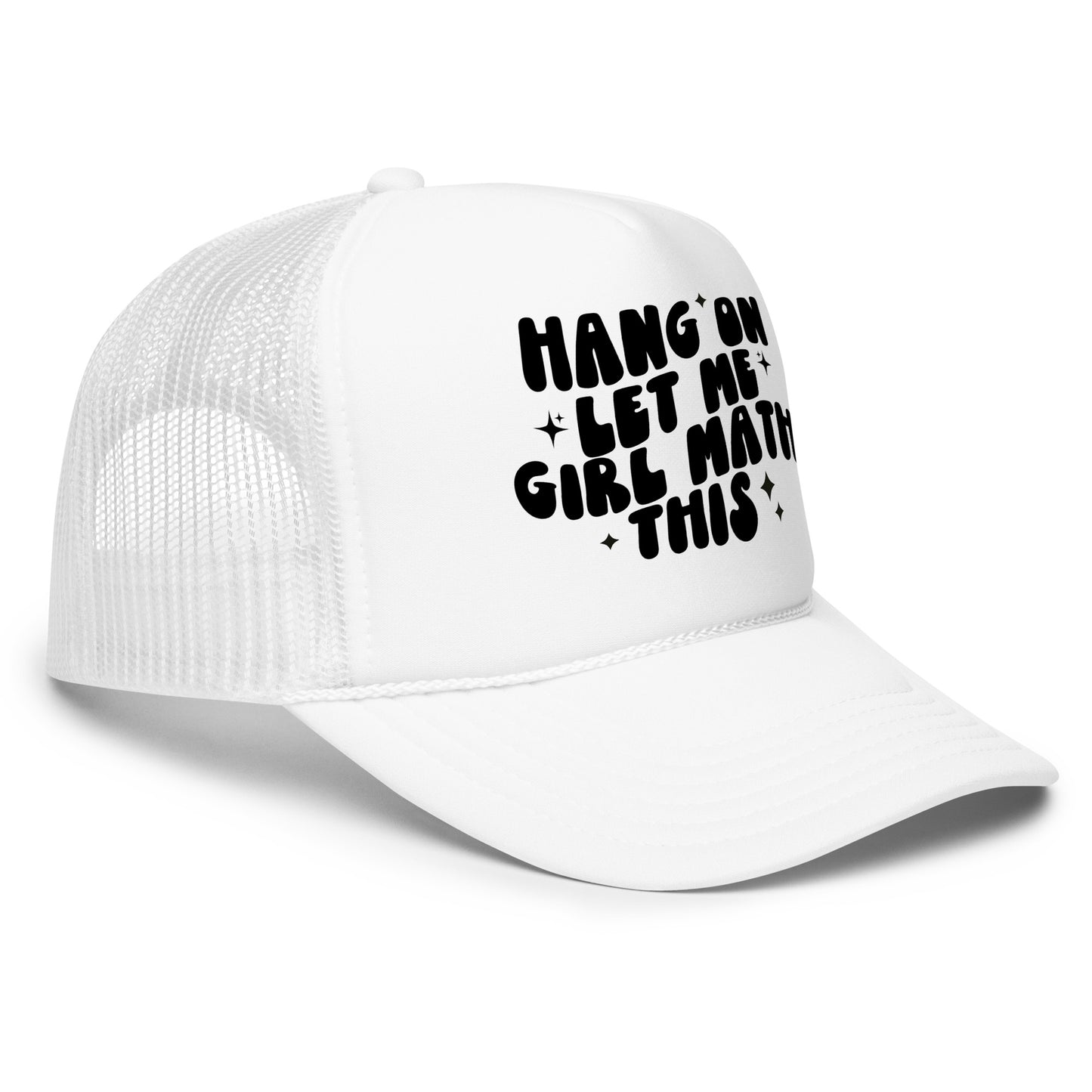 Girl Math This Trucker Hat | White