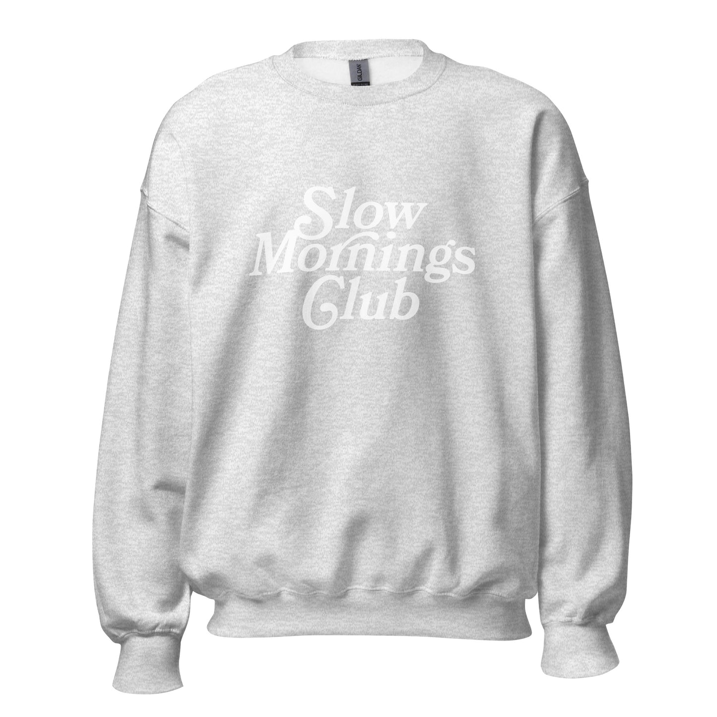 Slow Mornings Club Crewneck | Ash