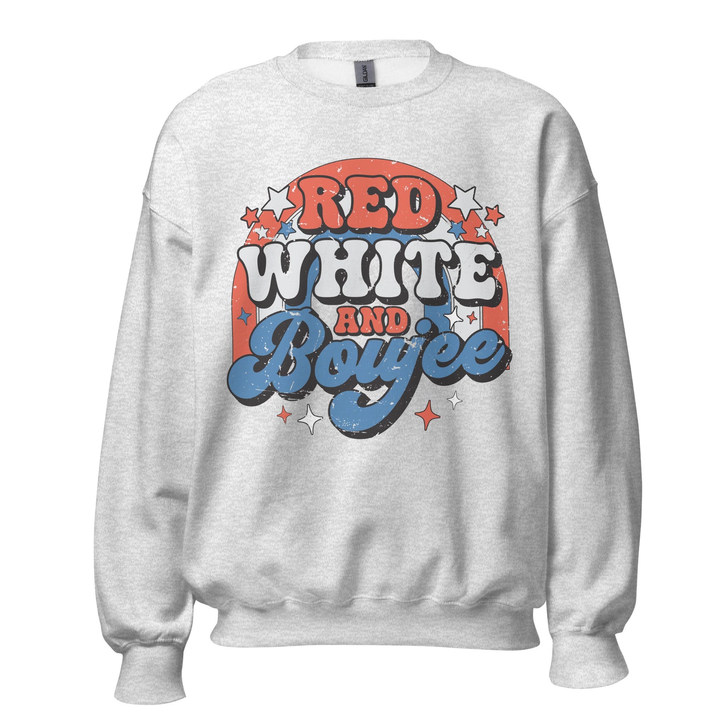 Red White & Boujee Crewneck | Ash