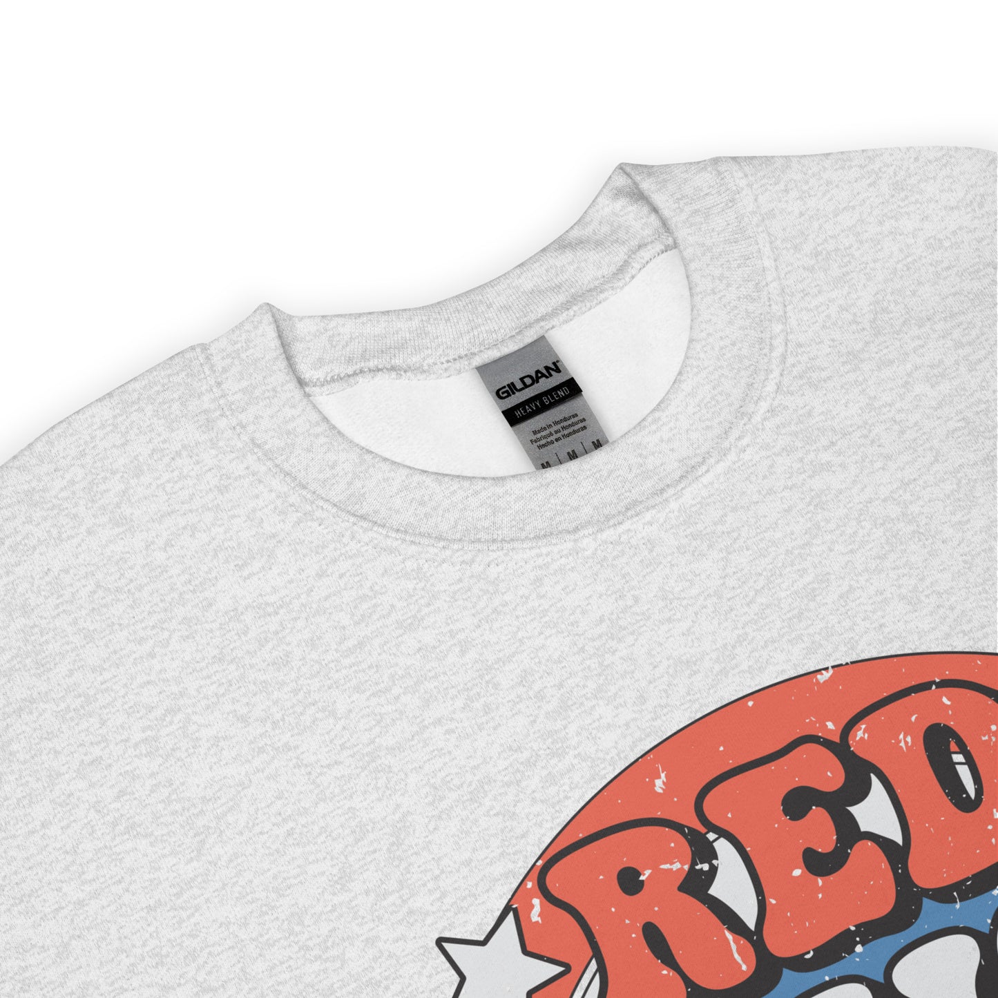 Red White & Boujee Crewneck | Ash