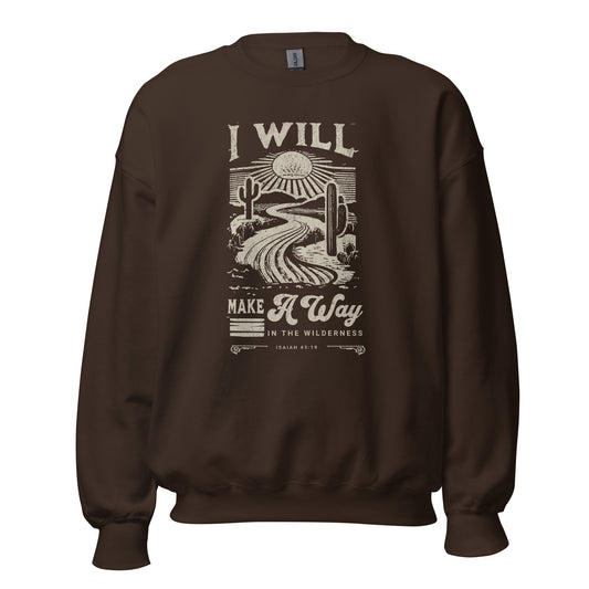I Will Crewneck | Dark Chocolate