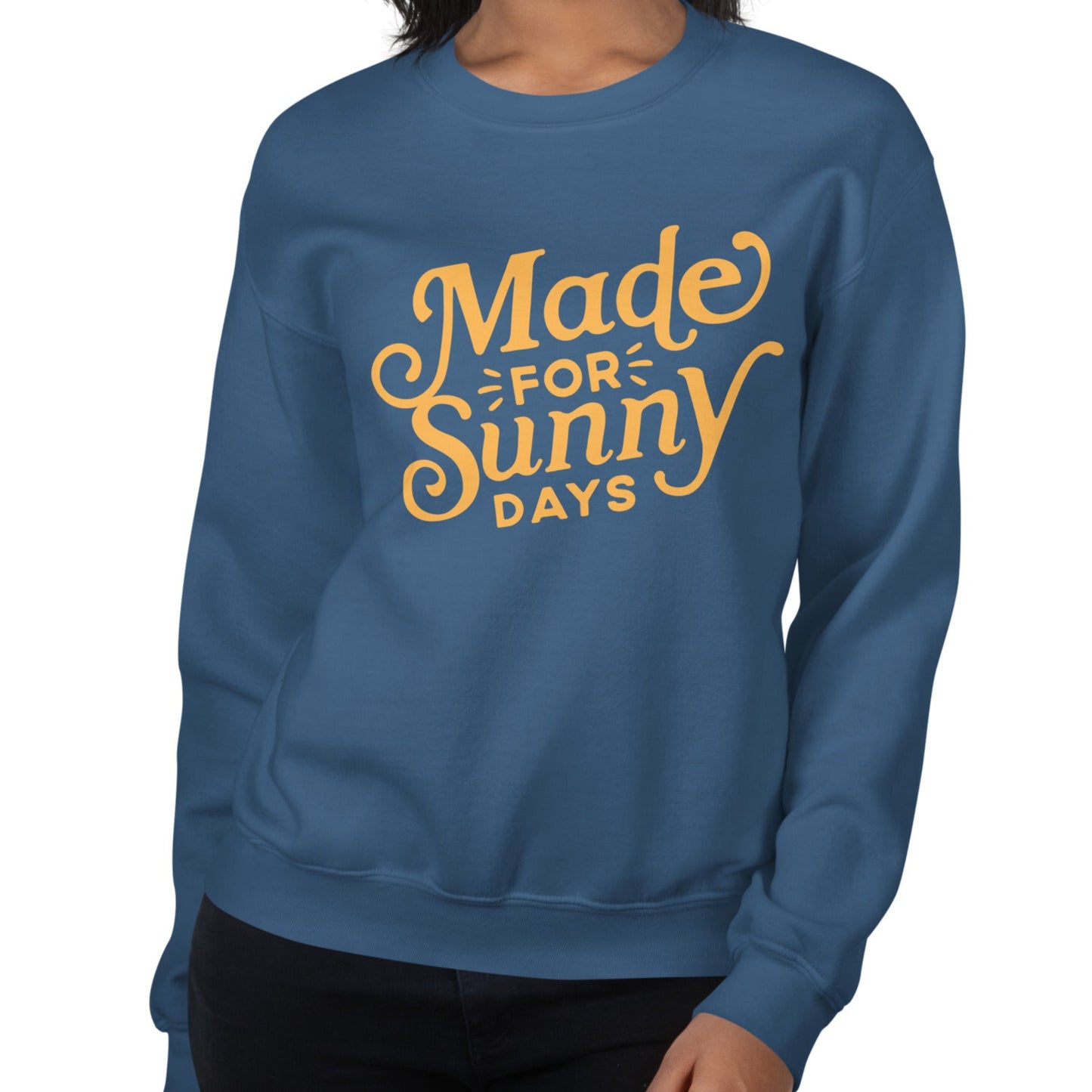 Sunny Days Crewneck | Indigo Blue