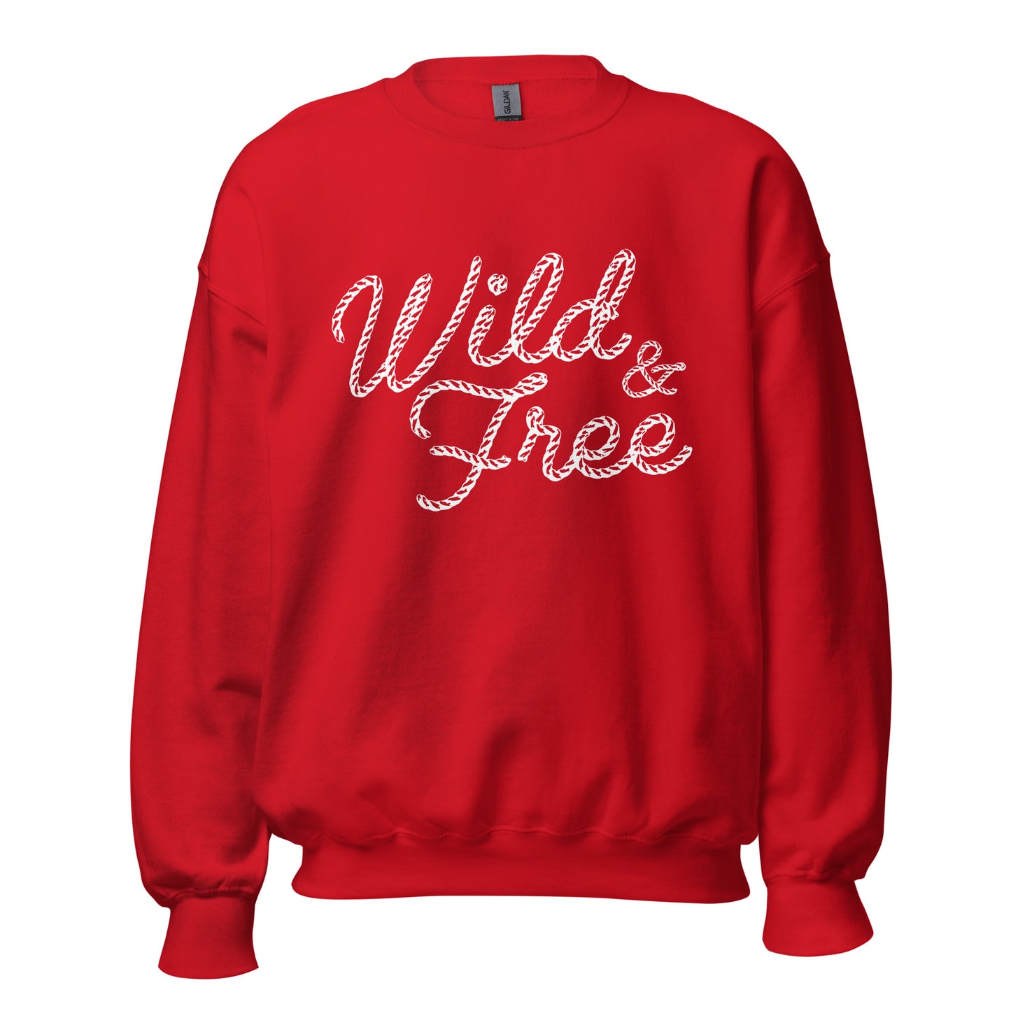 Wild & Free Crewneck | Red
