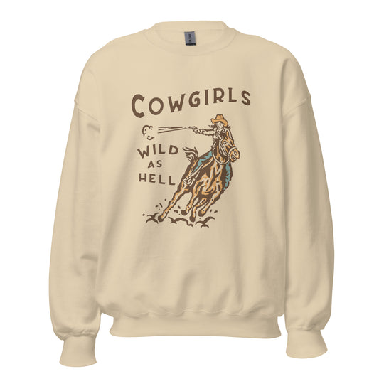 Cowgirls Wild Crewneck | Sand