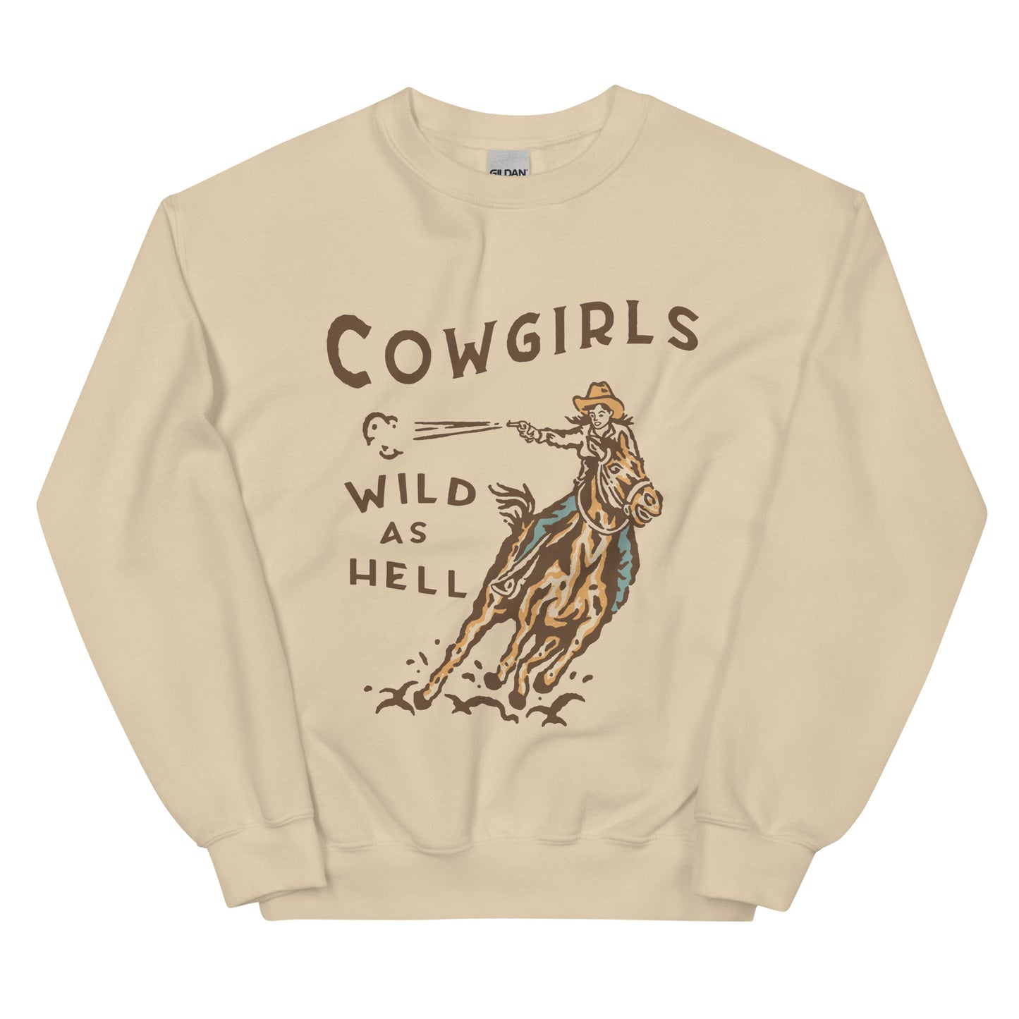 Cowgirls Wild Crewneck | Sand