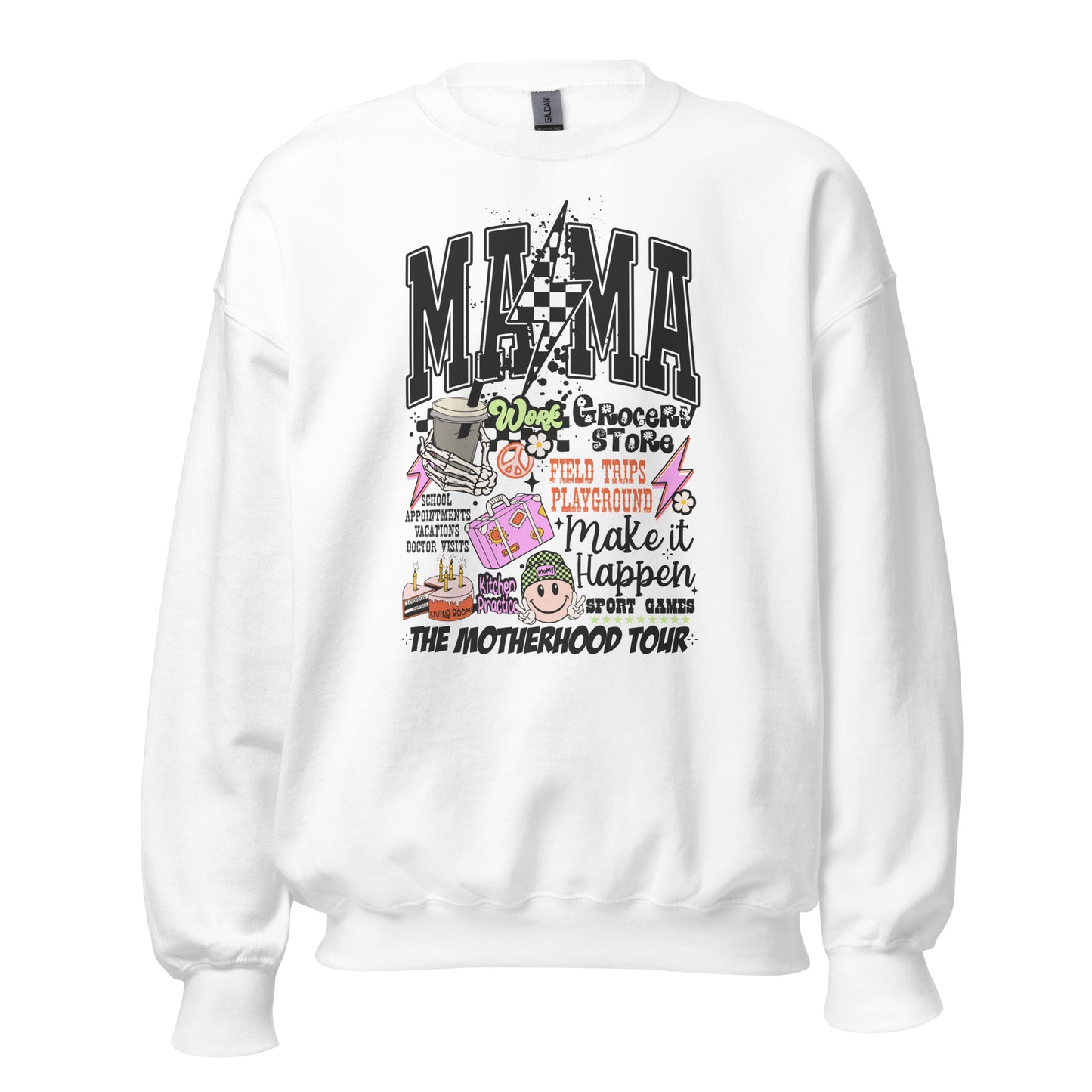 MAMA: The Motherhood Tour Crewneck | White