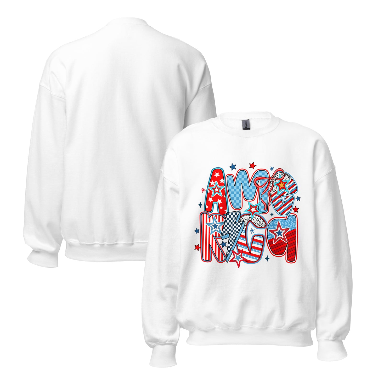 America Crewneck | White