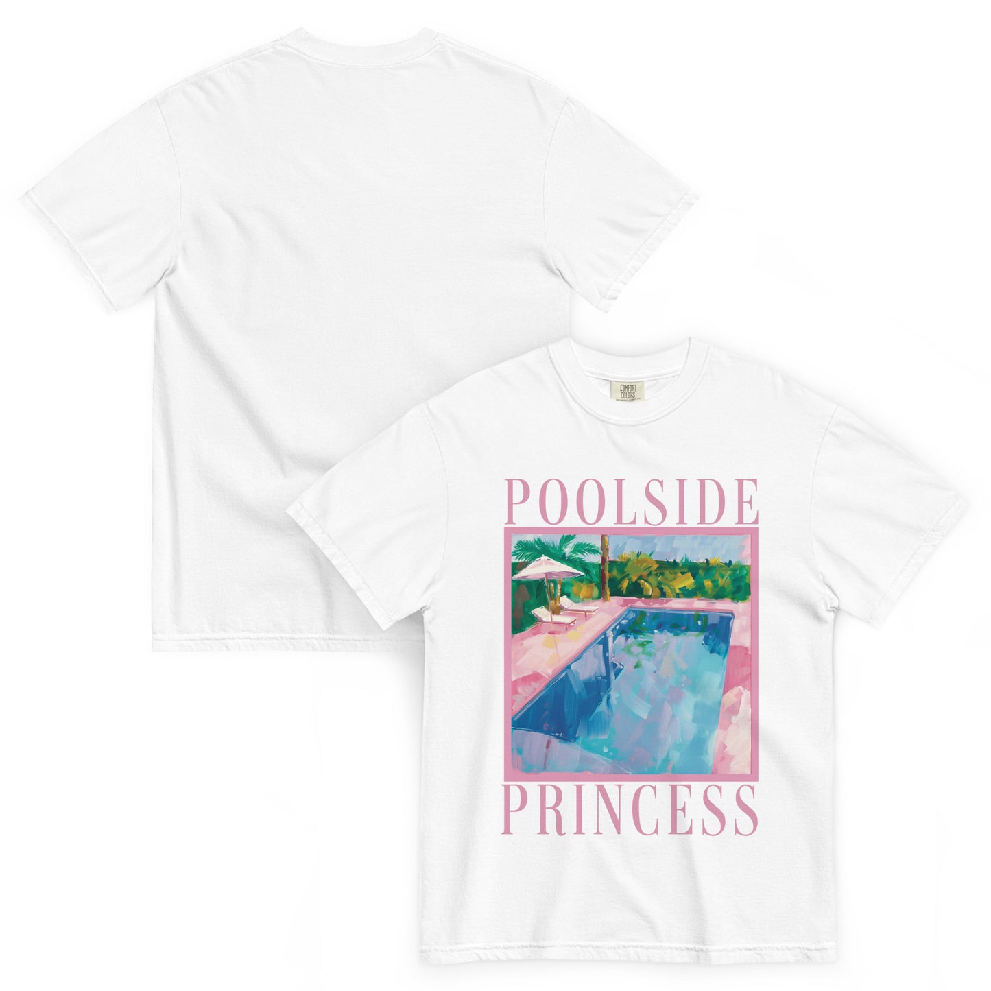 Poolside Princess Heavyweight Tee | White