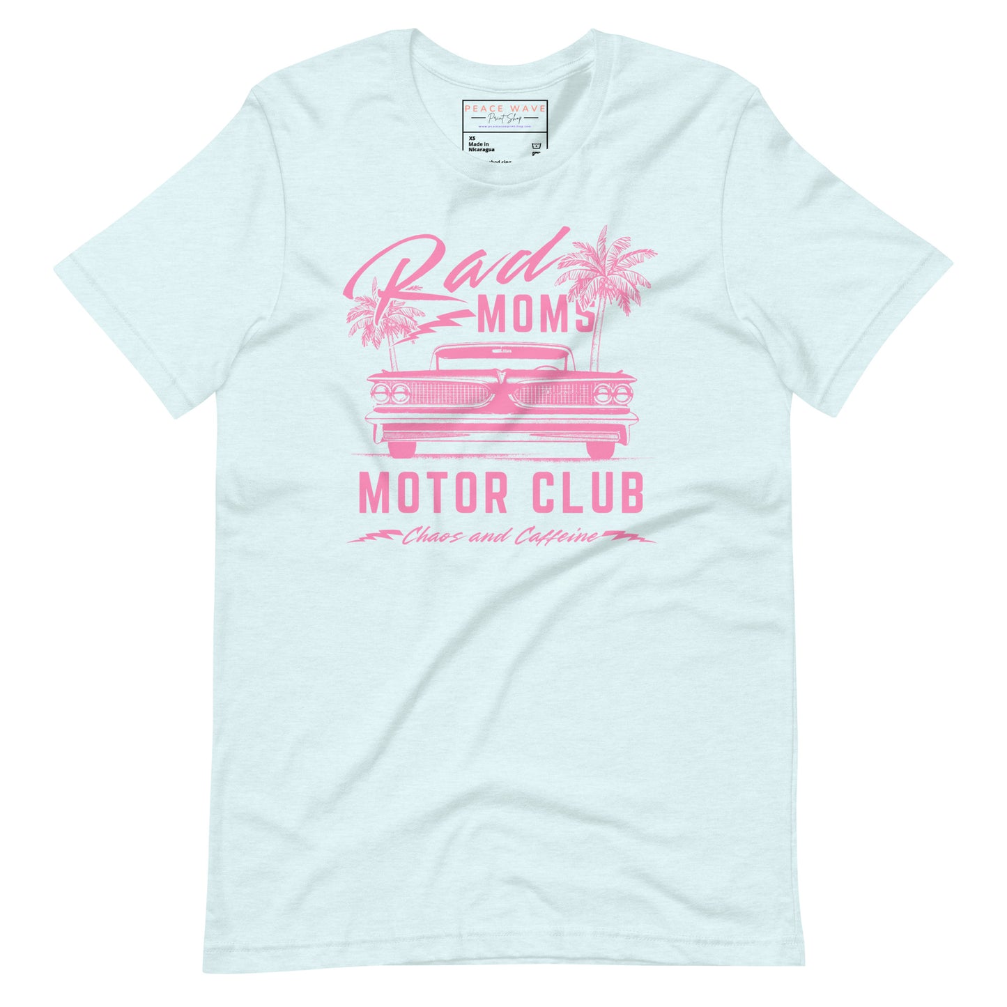 Rad Moms Tee | Heather Ice Blue