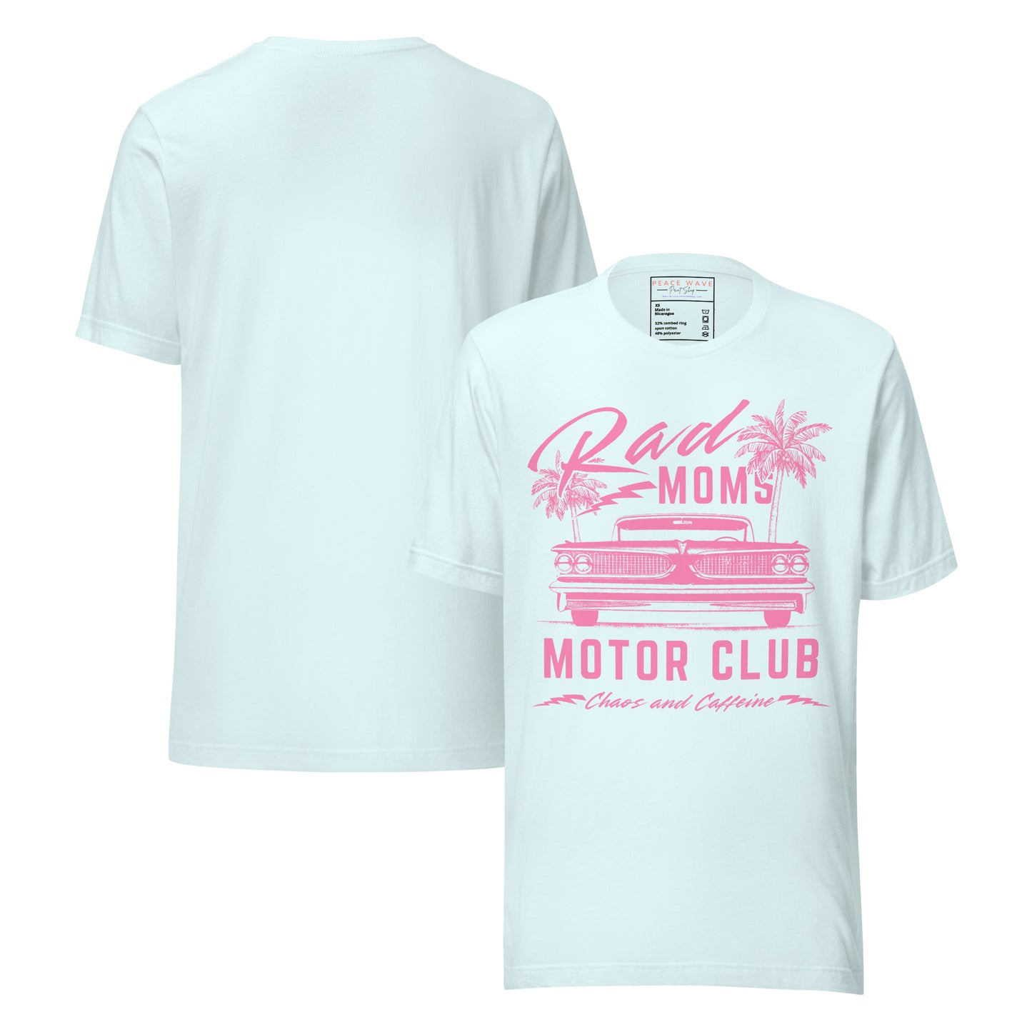 Rad Moms Tee | Heather Ice Blue