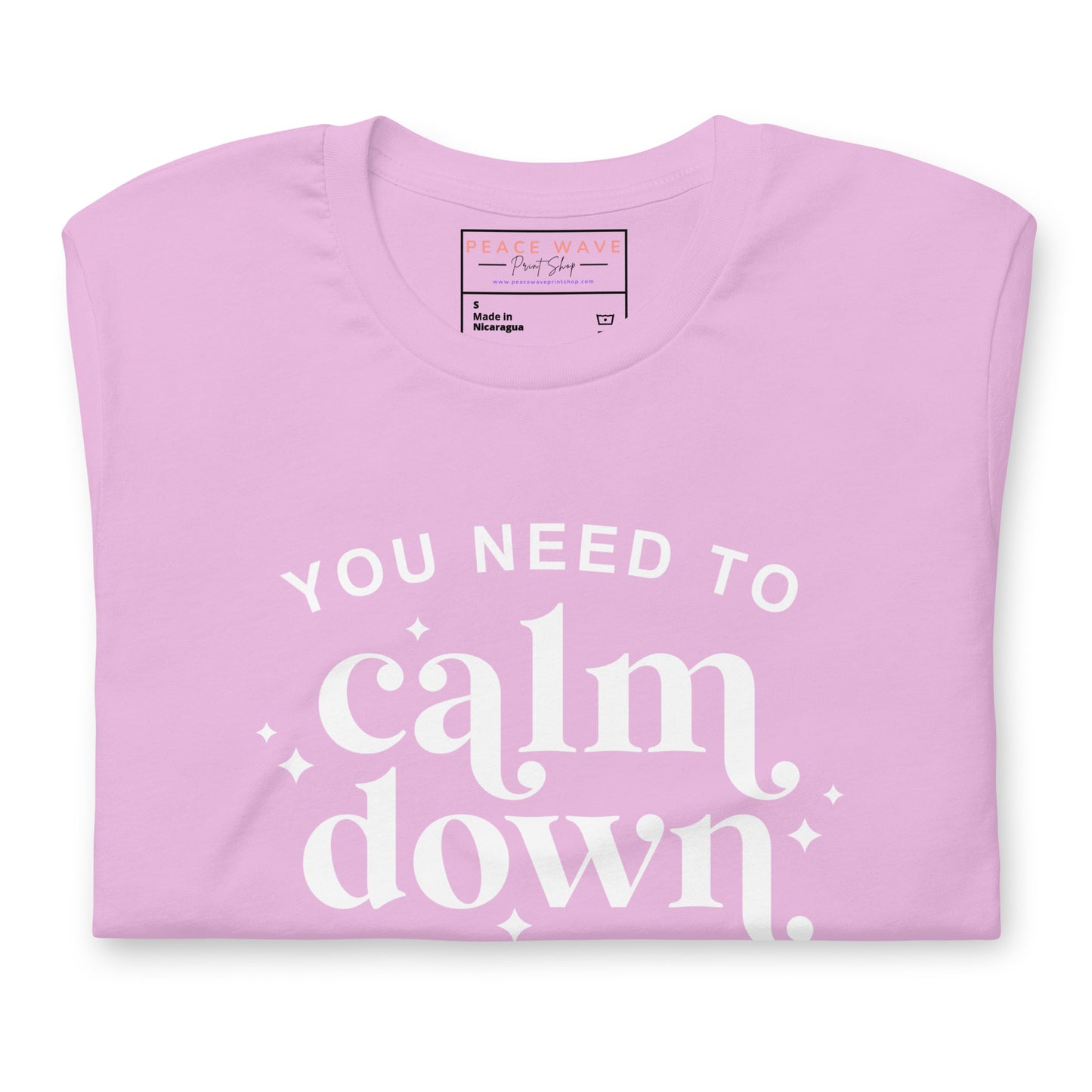 Calm Down Tee | Lilac