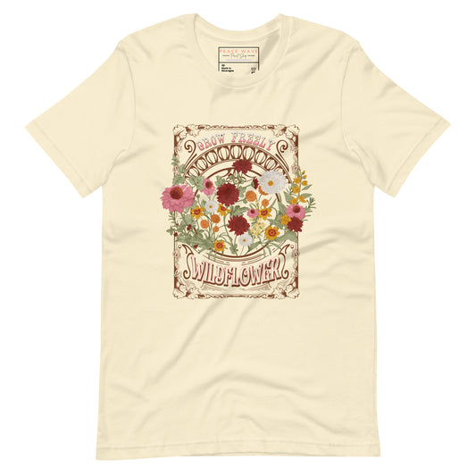 Grow Freely Wildflower Tee | Natural