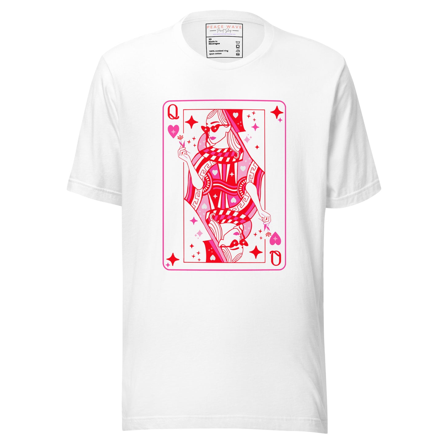 Queen of Hearts Tee | White