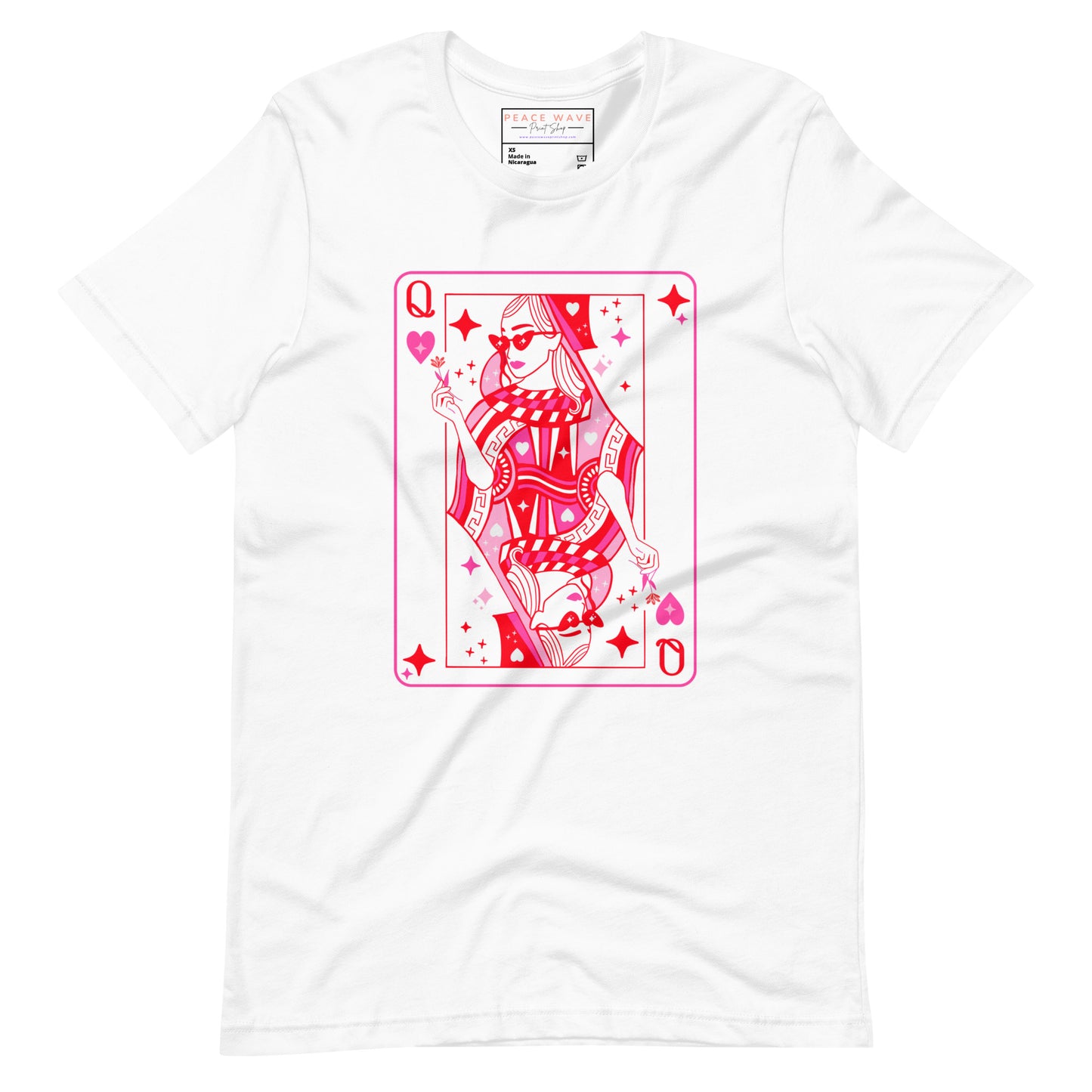 Queen of Hearts Tee | White