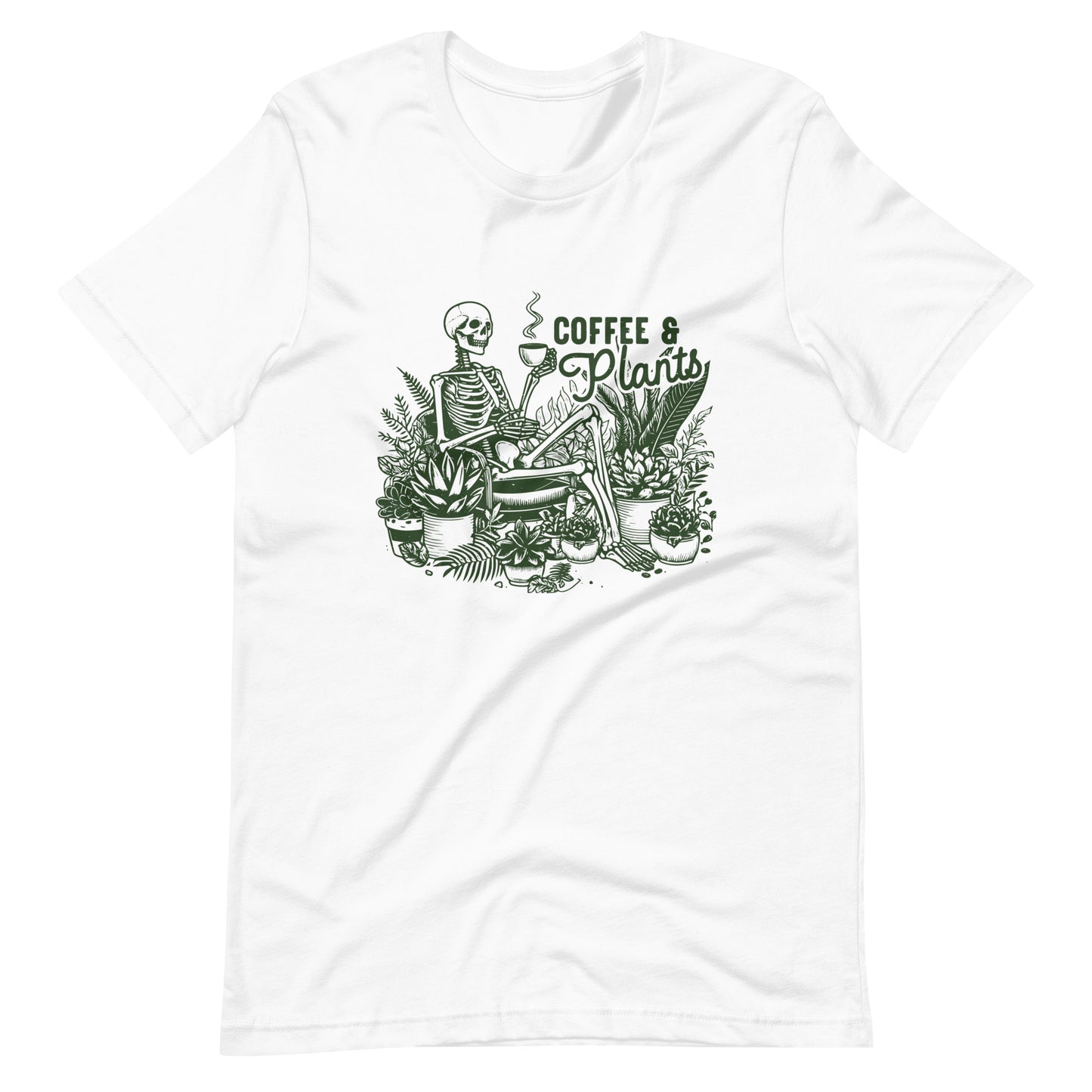 Just Dying for My Coffee & Plants Tee | White