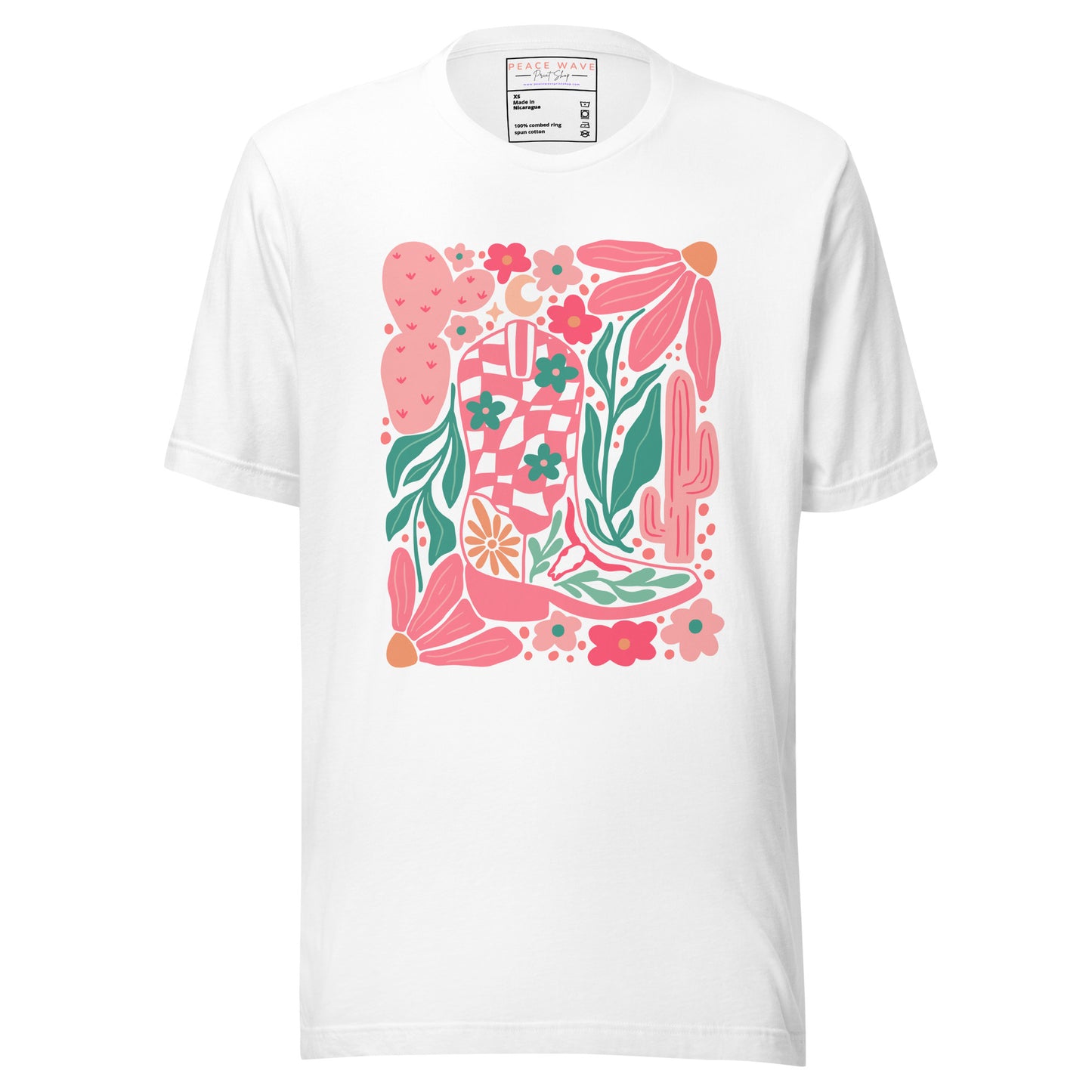 Cowgirl-chic Blooms Tee | White