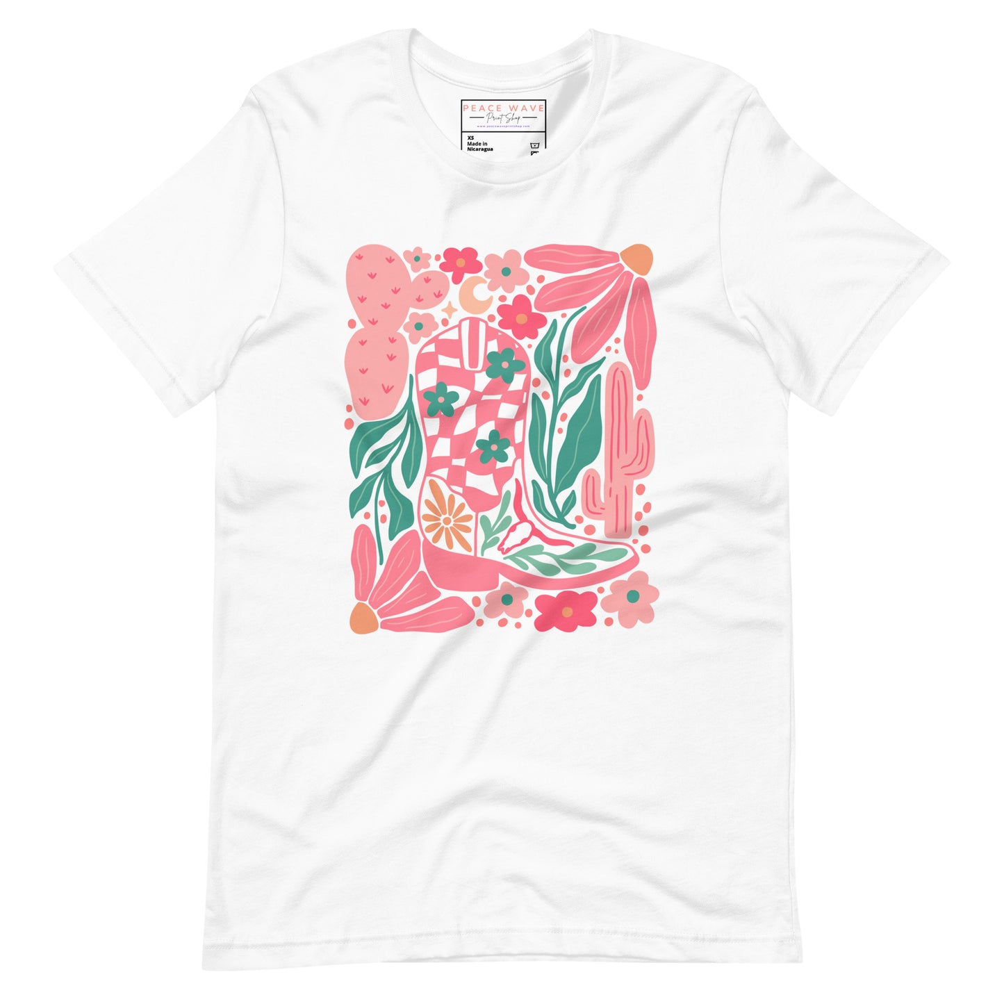 Cowgirl-chic Blooms Tee | White