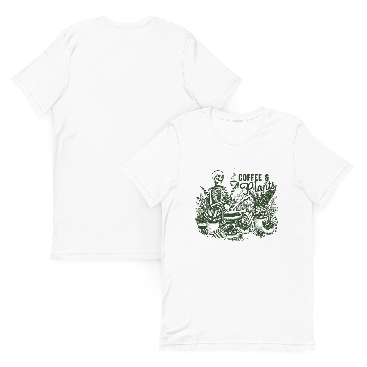 Just Dying for My Coffee & Plants Tee | White