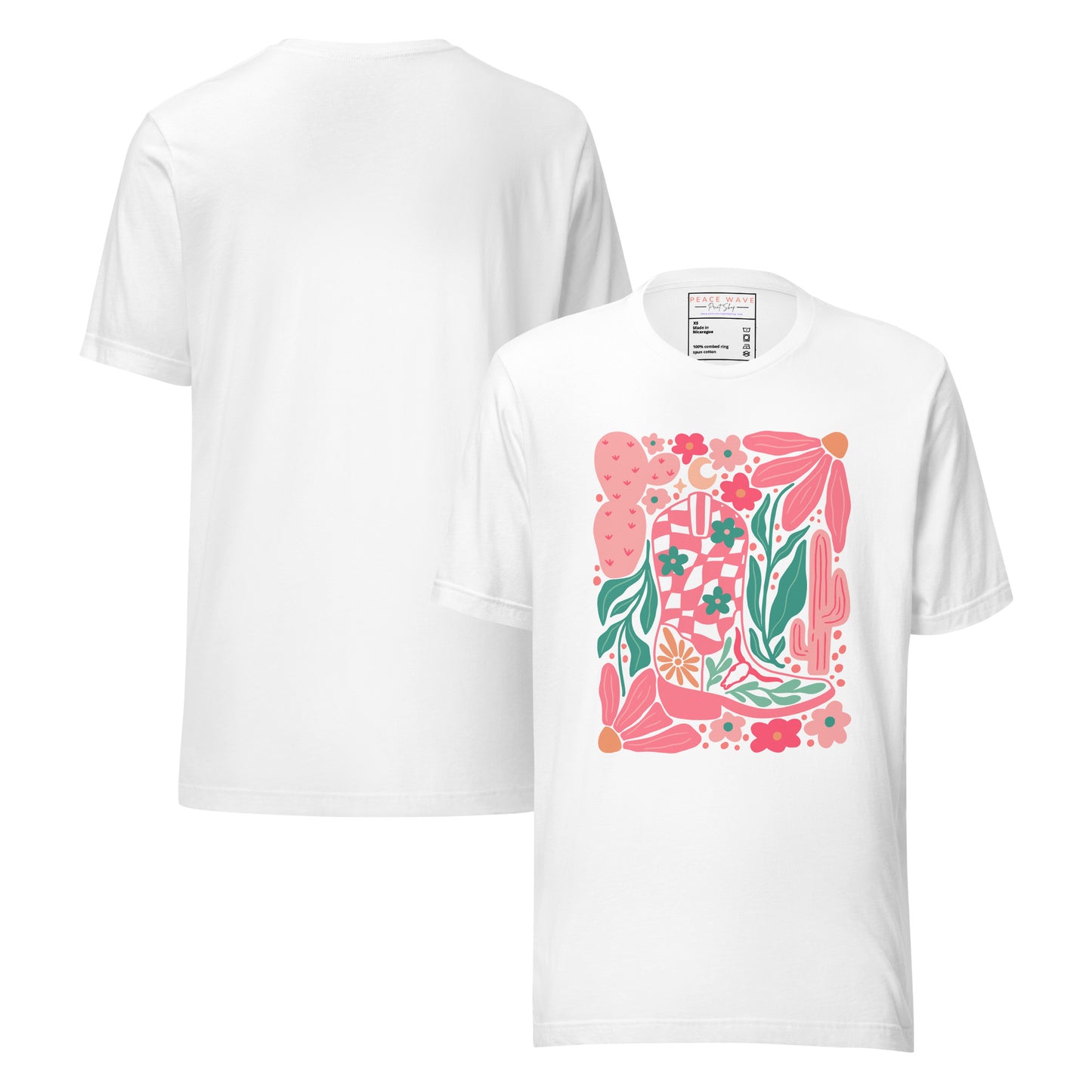 Cowgirl-chic Blooms Tee | White