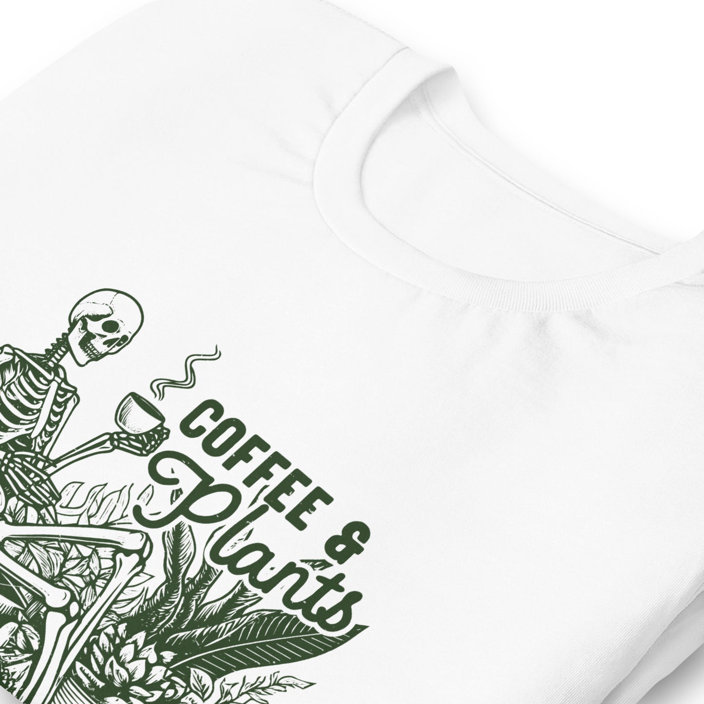 Just Dying for My Coffee & Plants Tee | White