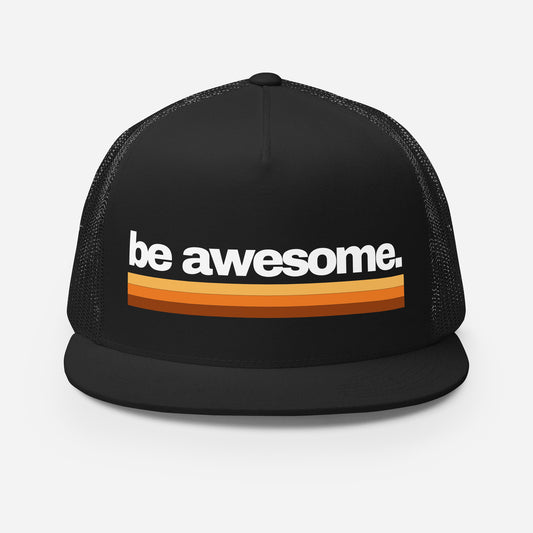 Be Awesome Trucker Hat | Black