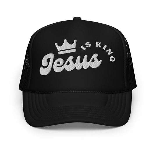 Jesus Is King Trucker Hat | Black