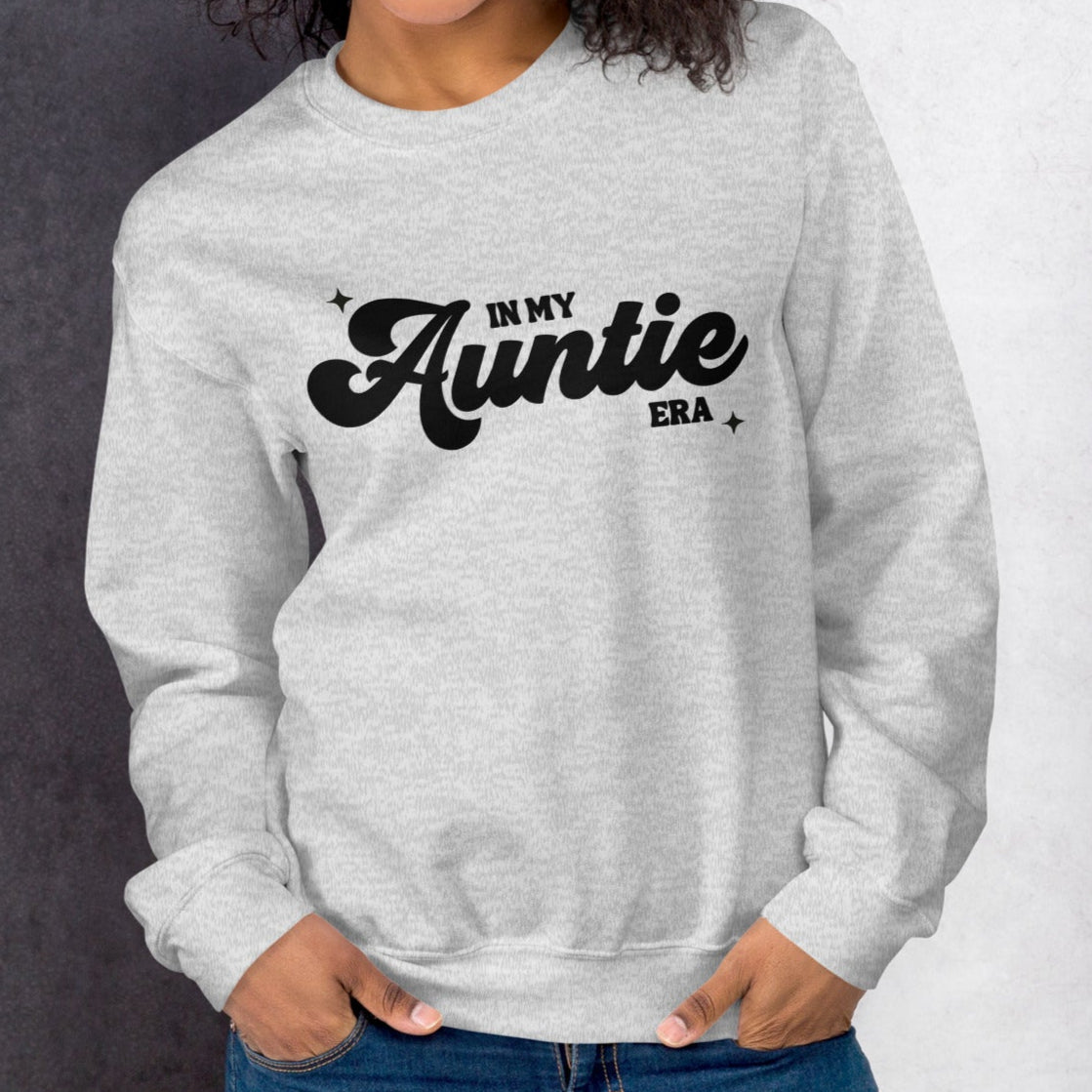 Auntie Era Crewneck | Ash