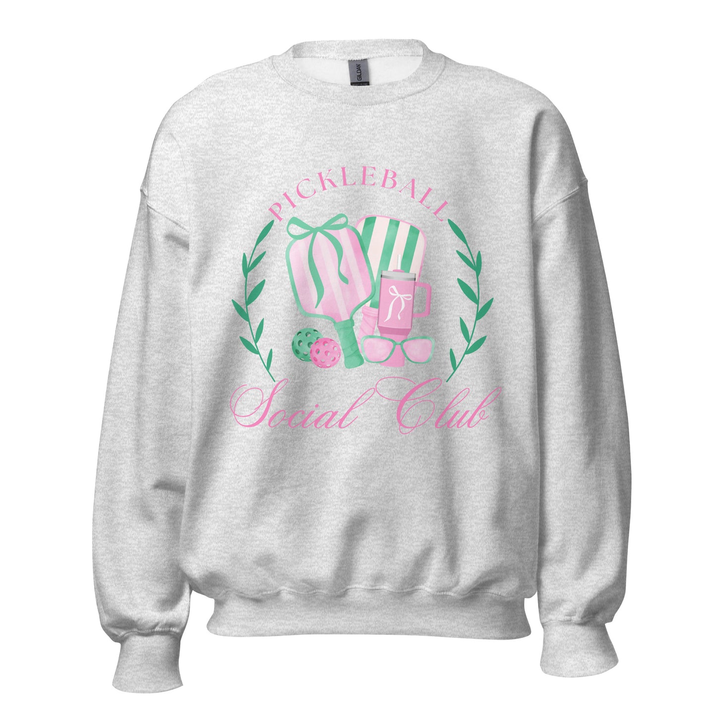 Pickleball Social Club Crewneck | Ash