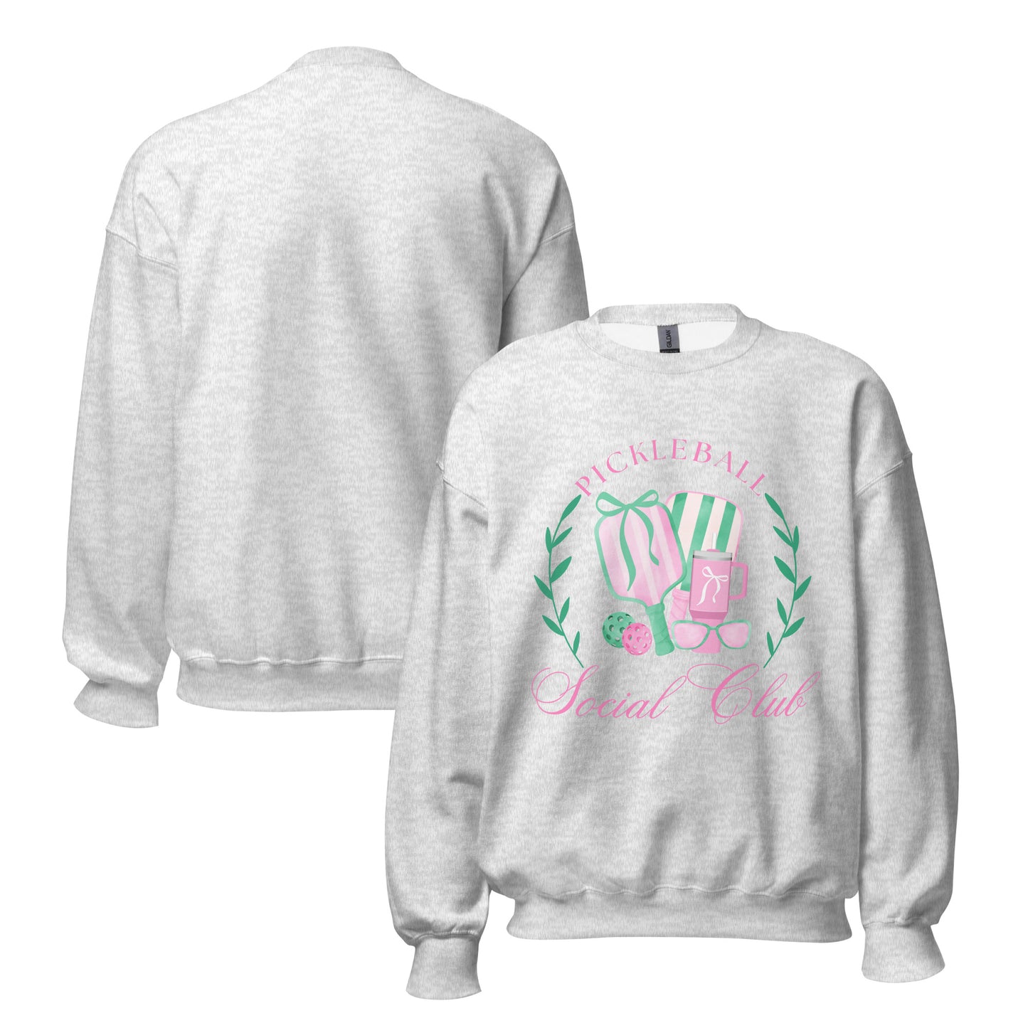 Pickleball Social Club Crewneck | Ash