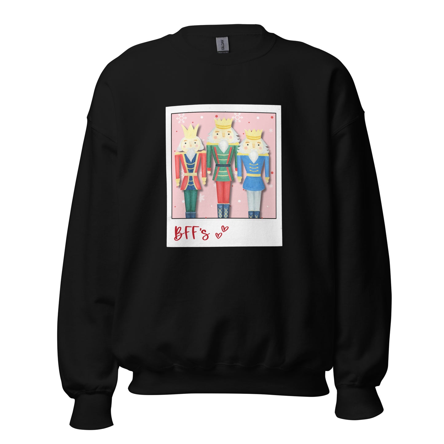 Christmas Nutcracker BFF's Crewneck | Unisex Sweatshirt | Black