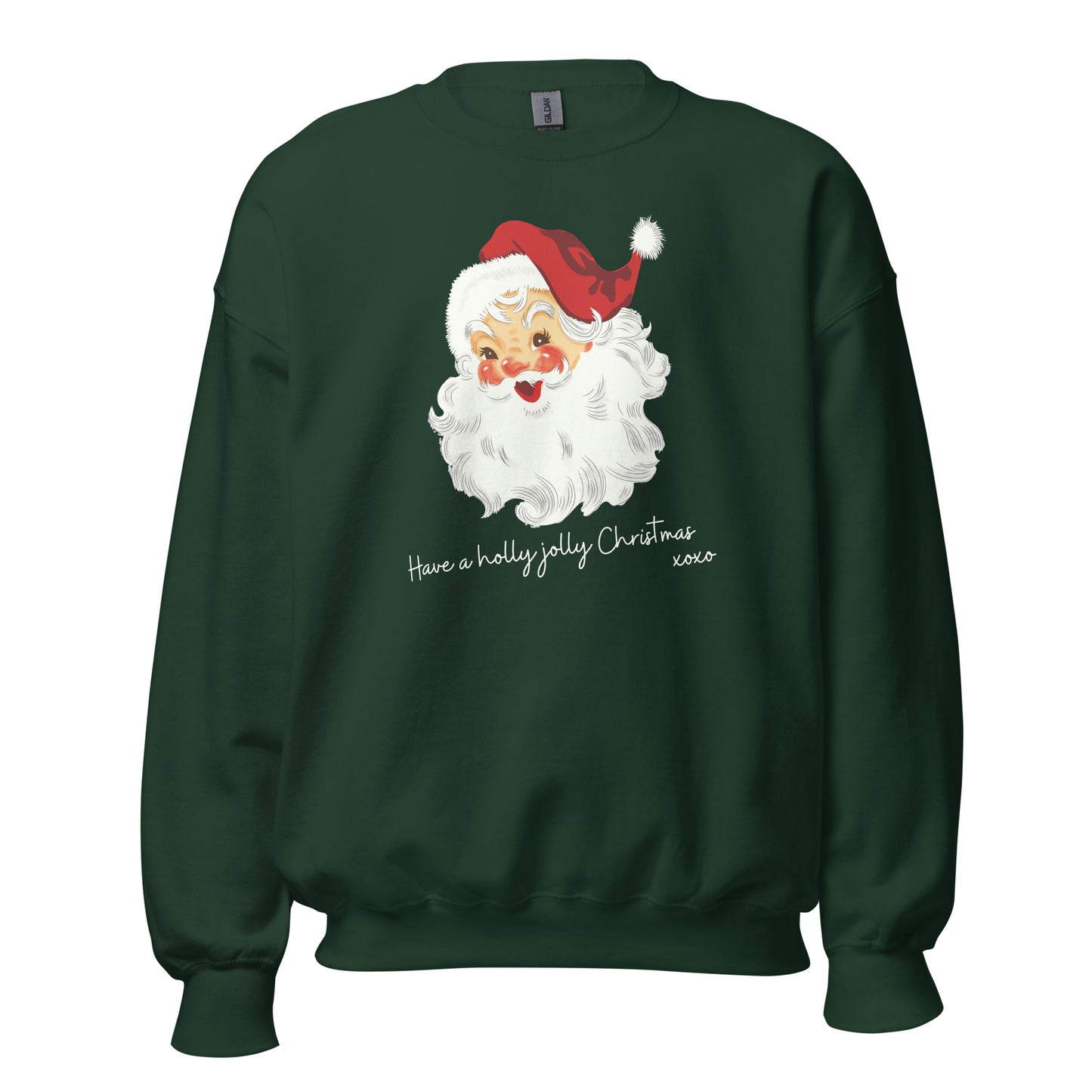 Have a Holly Jolly Christmas Crewneck Sweatshirt | Forest Green