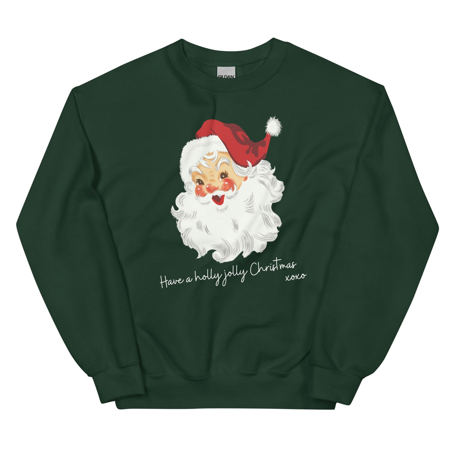 Have a Holly Jolly Christmas Crewneck Sweatshirt | Forest Green