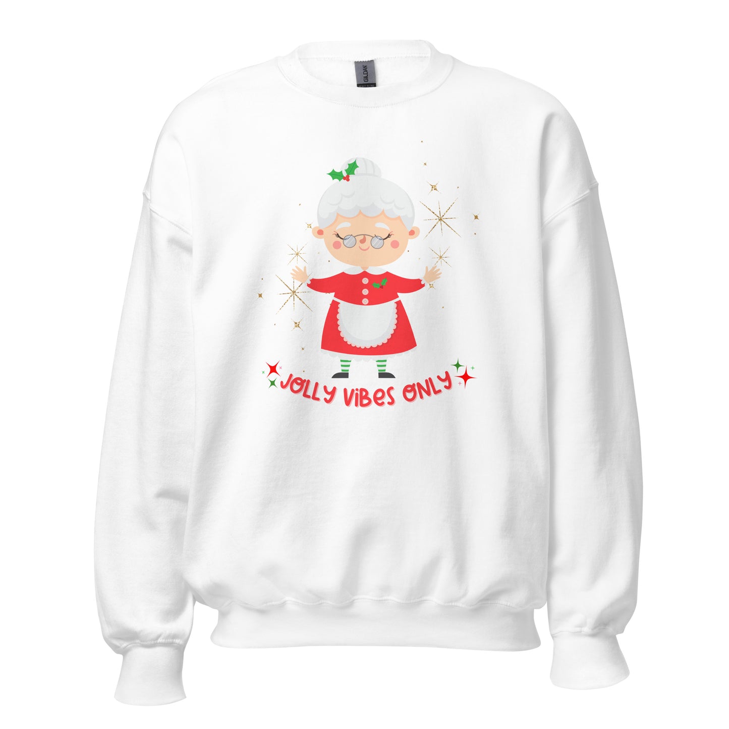 Jolly Vibes Crewneck Sweatshirt | White