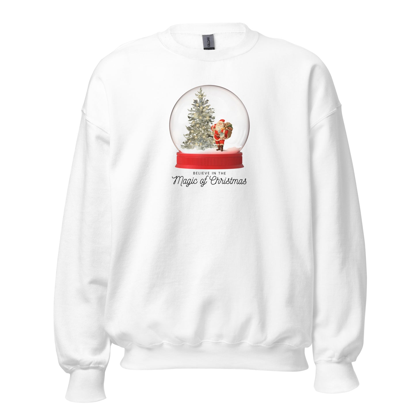 Believe in the Magic of Christmas Crewneck Sweatshirt | White