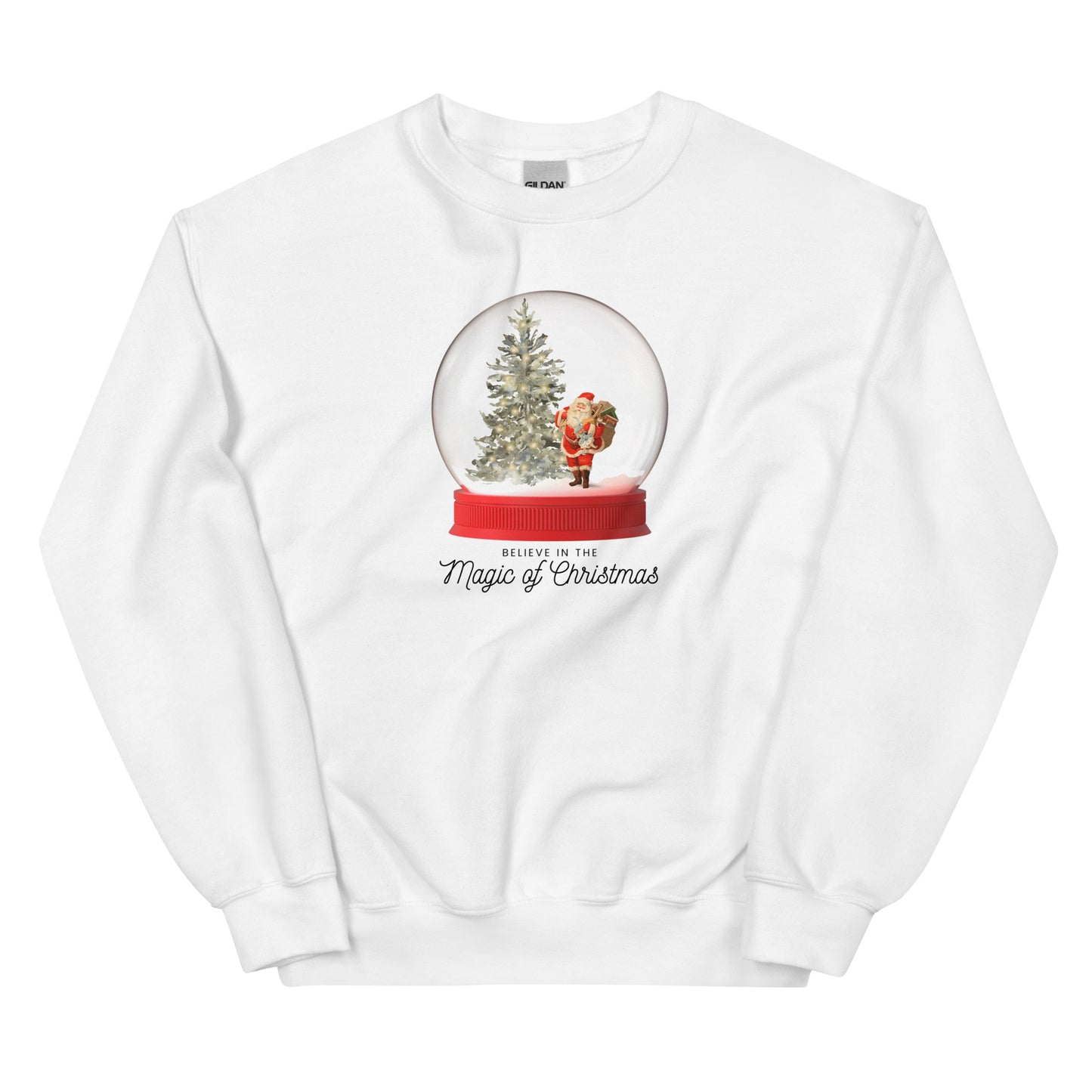 Believe in the Magic of Christmas Crewneck Sweatshirt | White