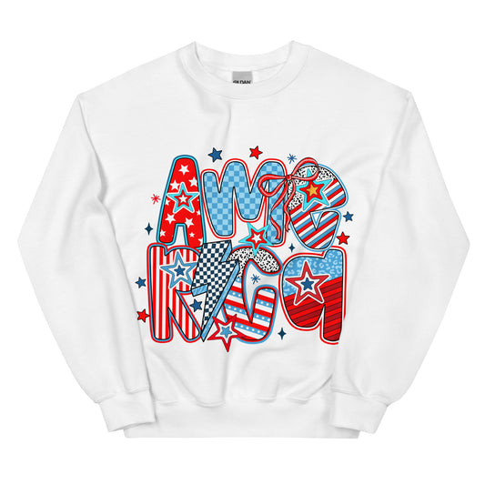 America Crewneck | White