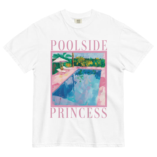 Poolside Princess Heavyweight Tee | White