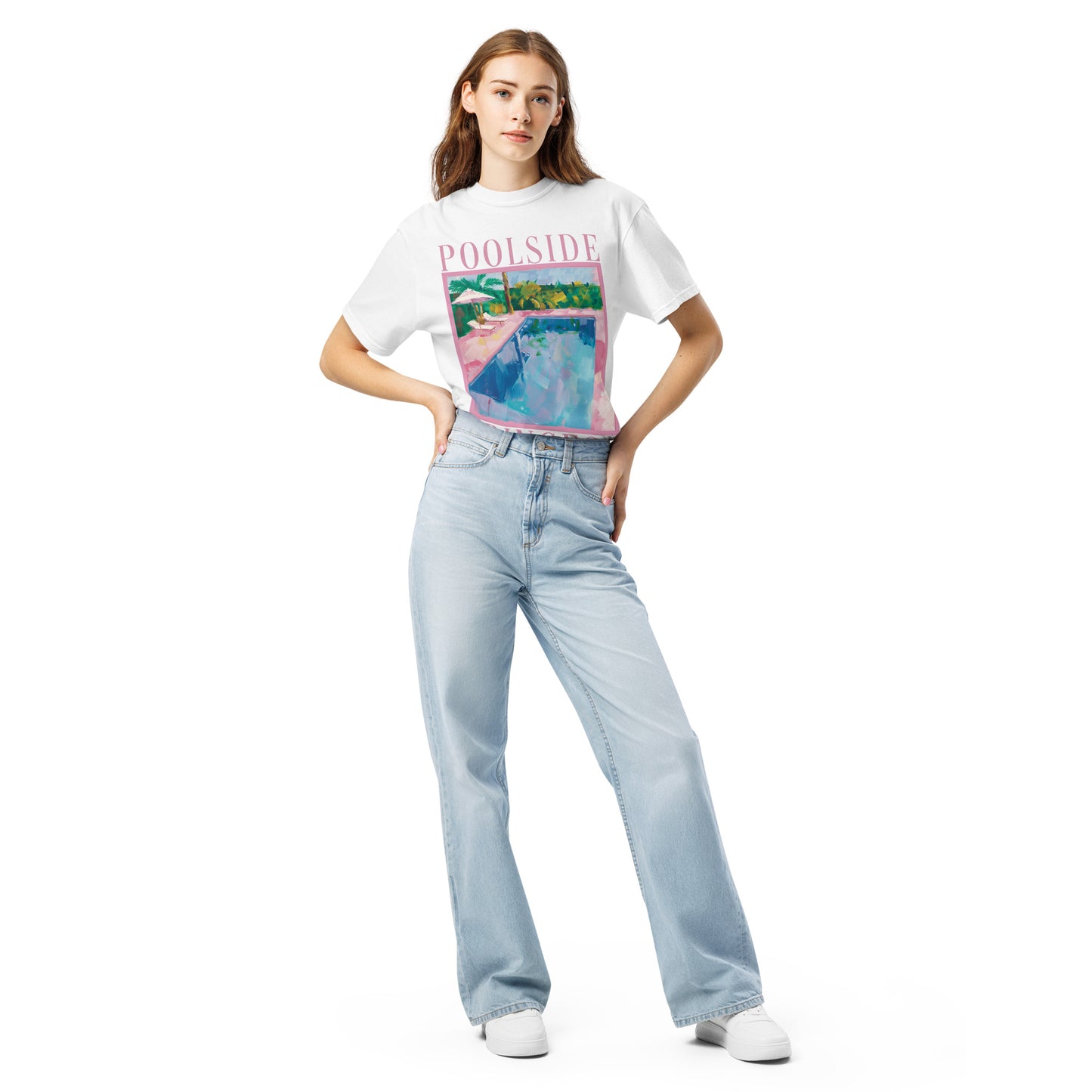 Poolside Princess Heavyweight Tee | White