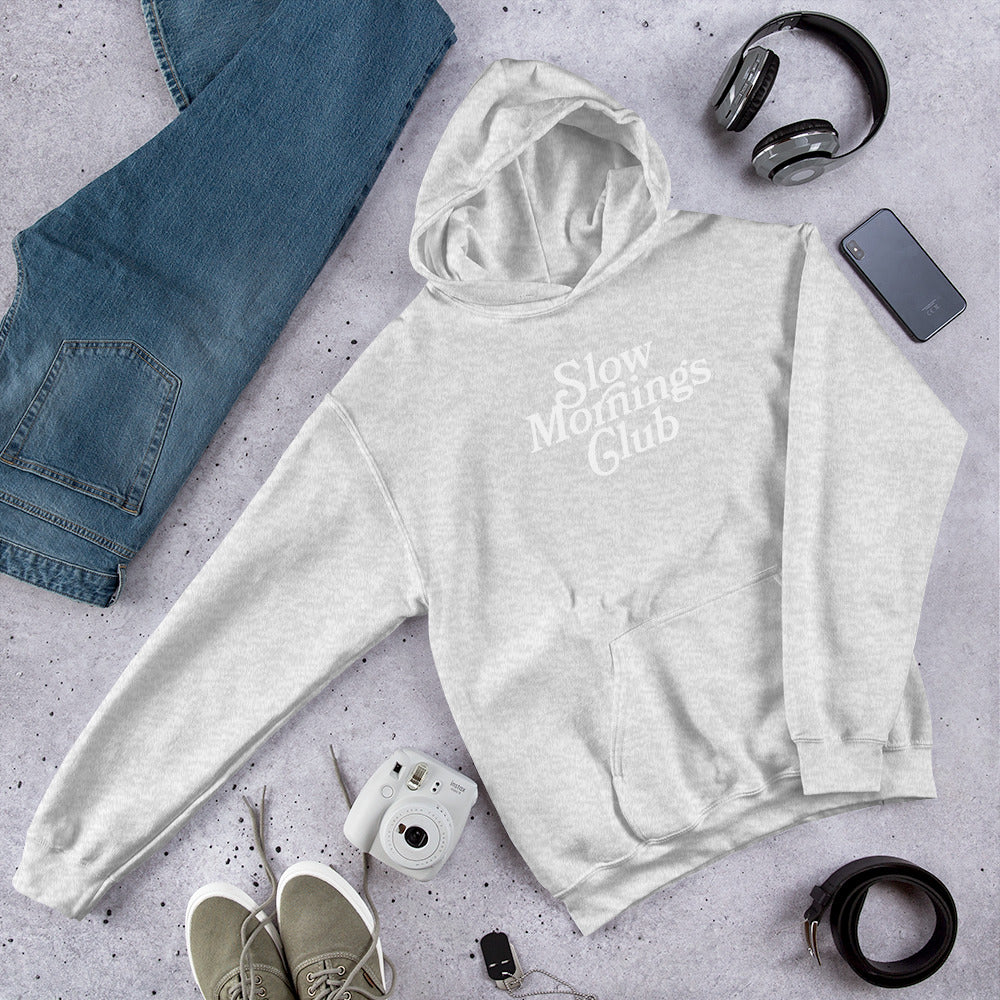 Slow Mornings Club Hoodie | Ash