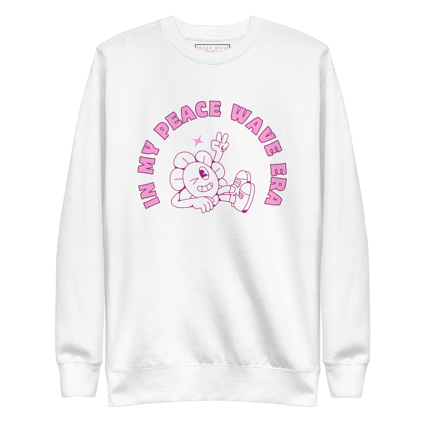 In My Peace Wave Era Crewneck | Premium Unisex Sweatshirt | White