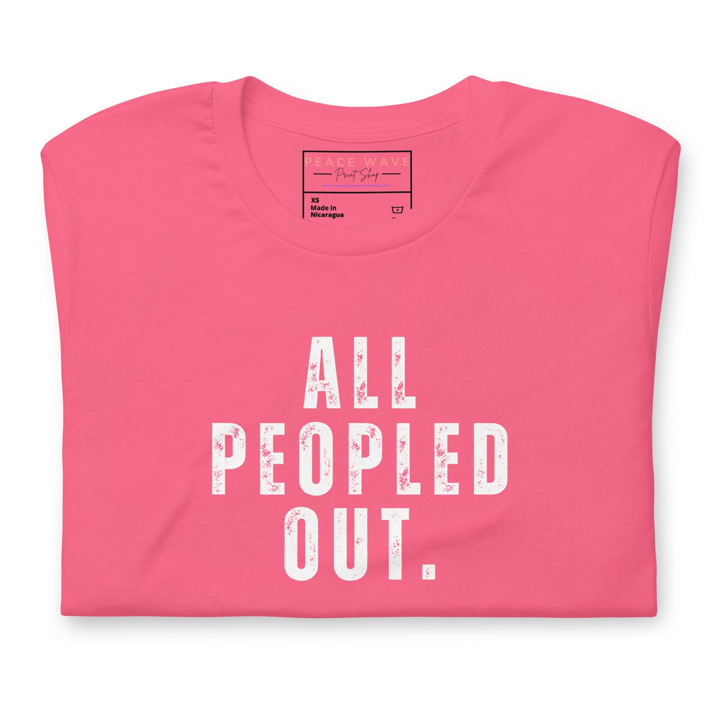 All Peopled Out Tee | Charity Pink