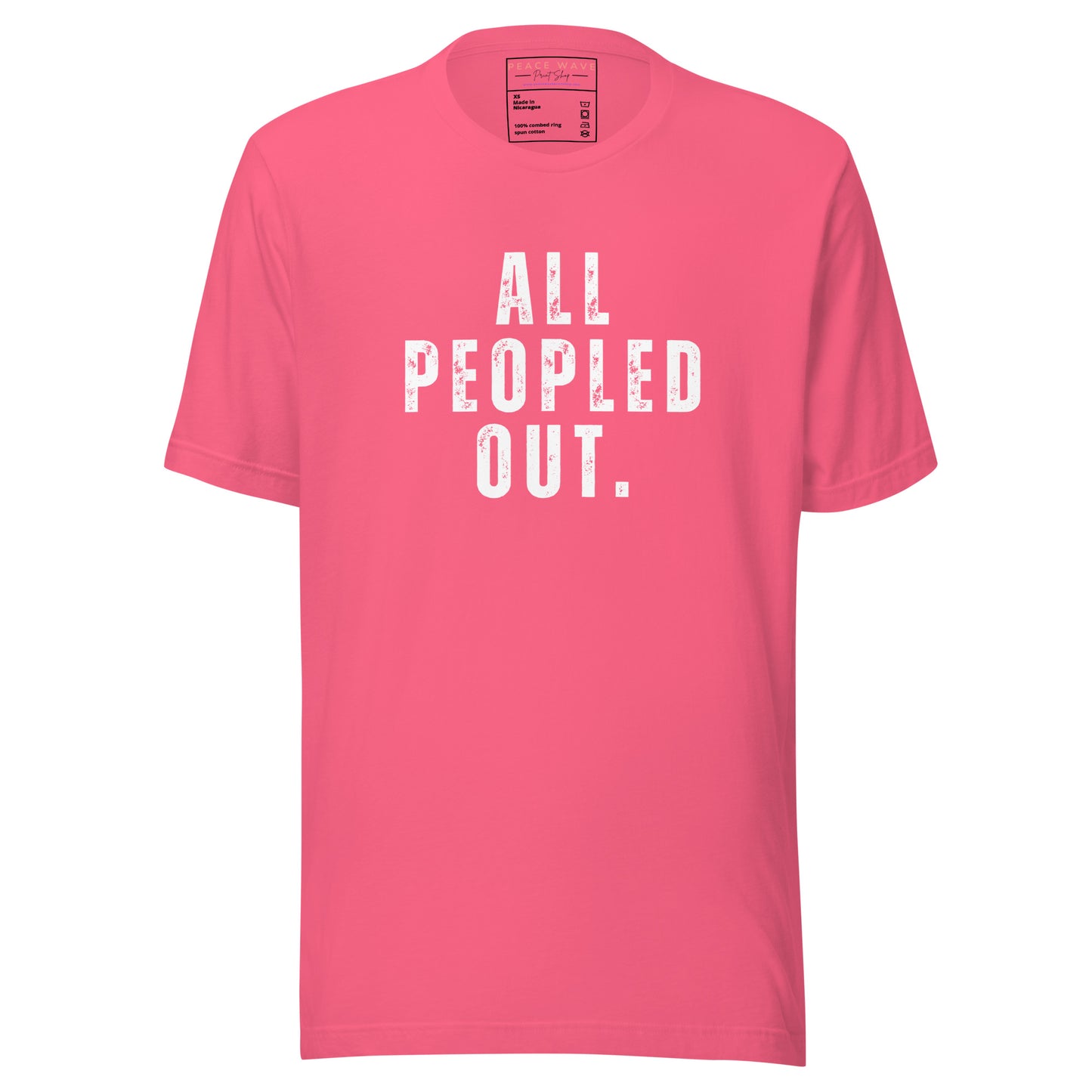 All Peopled Out Tee | Charity Pink