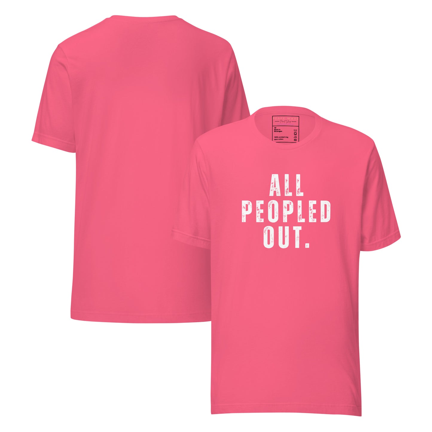 All Peopled Out Tee | Charity Pink