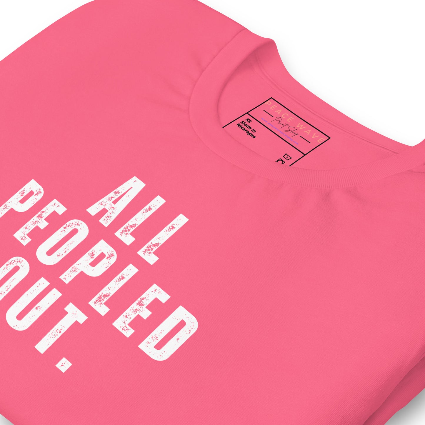 All Peopled Out Tee | Charity Pink