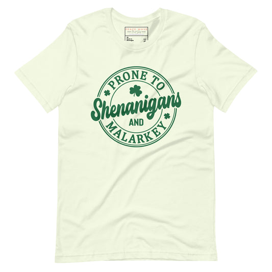 Prone to Shenanigans St. Patrick’s Day Tee | Citron